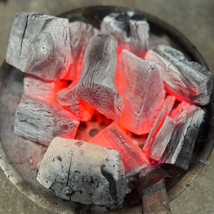 신의한숯 캠핑 업소용 두번구운 프리미엄 참숯 비장탄 안튀는  고화력, 10kg, 2개