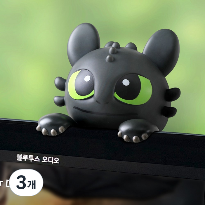 유니버셜 투슬리스 모니터 방향제 디퓨저 네비게이션 걸이 드래곤길들이기, 그린플로럴, 3개, 3.5ml