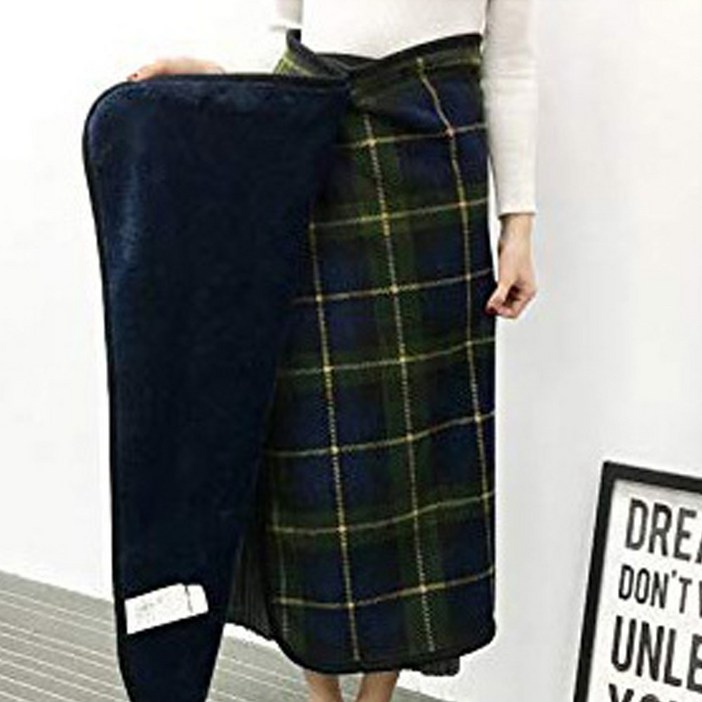 와이홈 망토 담요 똑딱이 숄더 블랭킷 극세사 양털 어깨 무릎