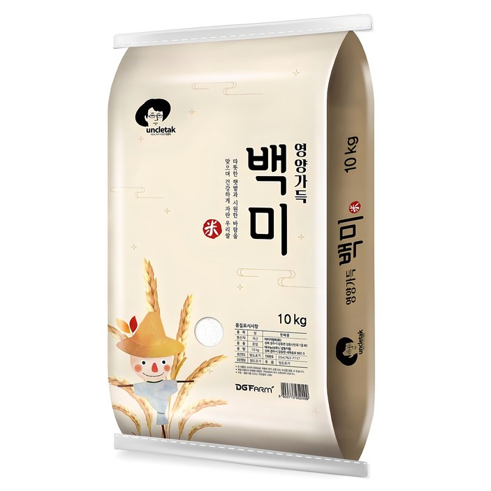 엉클탁 2024년산 햅쌀 영양가득 백미, 상등급, 10kg, 1개