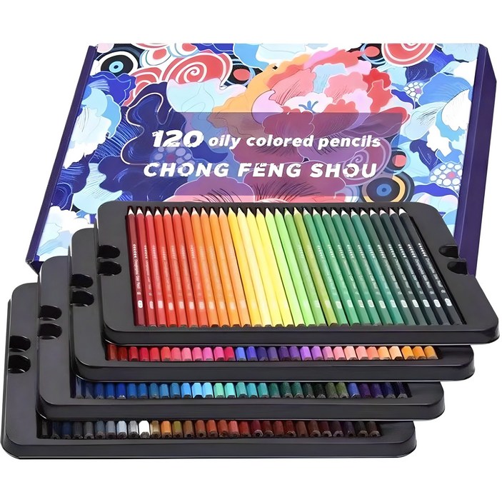 CHONGFENGSHOU 컬러링 드로잉 유성 색연필