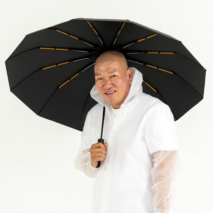 무식이네 튼튼한 UV 99.9% 자외선차단 24K 원터치 3단 자동 양우산