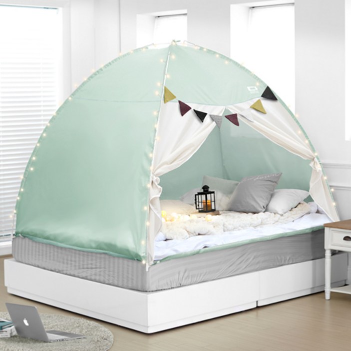 다샵 코지 모던 원터치 난방텐트 커튼형 지퍼식 3인용