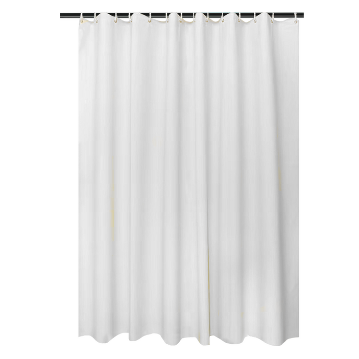 KODACHIEF 단색 솔리드 컬러 모던 무지 화장실 일상감성 심플 샤워커튼, 흰색, 1개