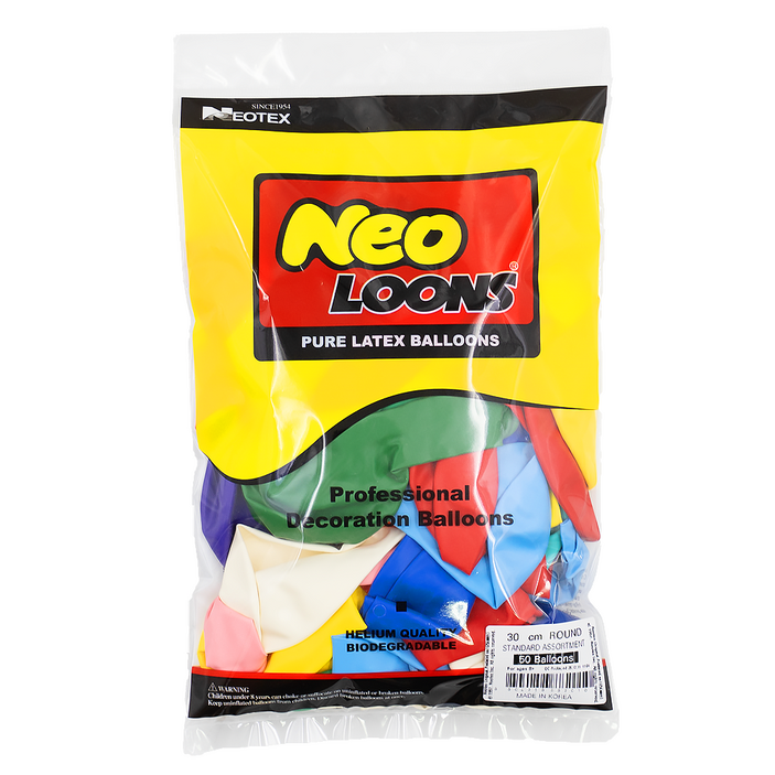 네오룬스 30cm 라운드풍선 50p
