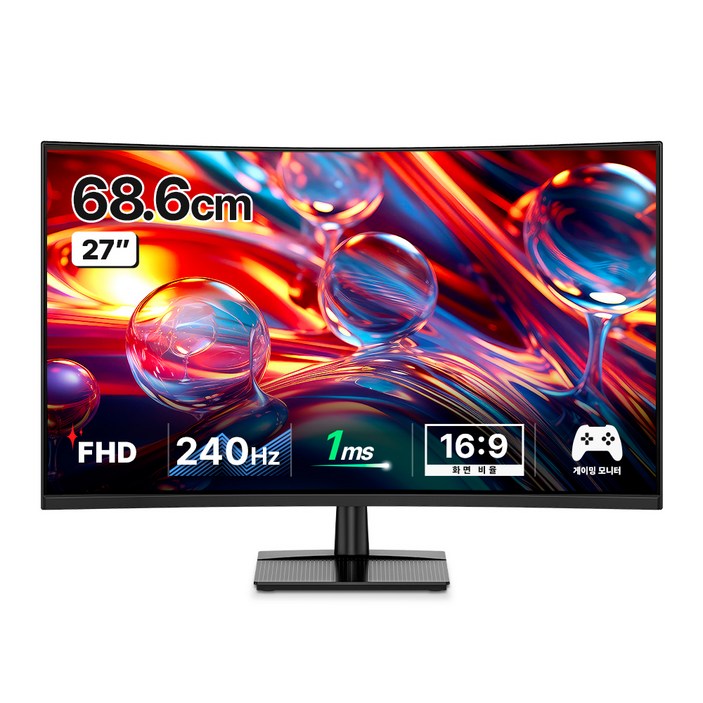 한성컴퓨터 FHD 240Hz 게이밍 커브드 모니터, 68.6cm, TFG27F24V2(무결점)