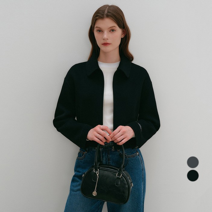 룩캐스트 여성용 베를린 크롭 핸드메이드 자켓