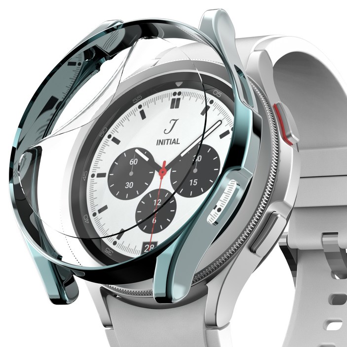 누아트 갤럭시 워치4클래식 커버 케이스 + 고광택 액정보호필름 3개입