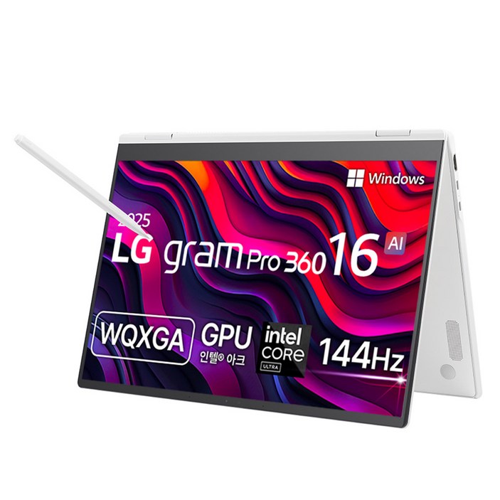 LG전자 2025 그램 Pro 360 16 코어Ultra5 애로우레이크 LG전자 2025 그램 Pro 360 16 코어Ultra5 애로우레이크