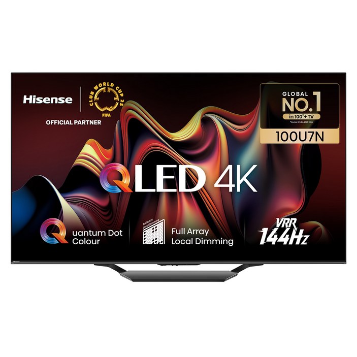 하이센스 4K UHD QLED 안드로이드12 스마트TV, 253cm100인치, 100U7N, 벽걸이형, 방문설치
