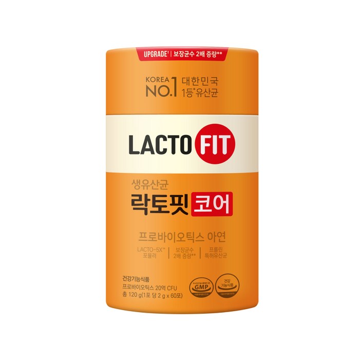 종근당 락토핏 생유산균 코어 1통2개월분 생 유산균, 120g, 1개