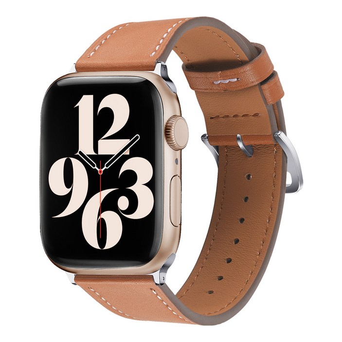 스카이 웰 애플워치 호환 가죽 레더 싱글투어 밴드 스트랩