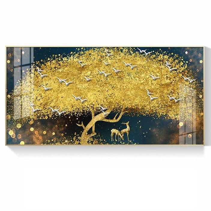 황금 돈나무 대형 액자 5종- 풍수지리인테리어 개업식선물 집들이 선물