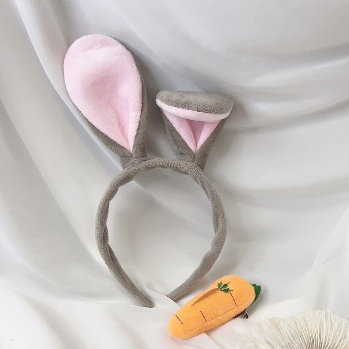 토끼 기린 달마시안 머리띠 토끼 당근 늑대 강아지 졸사 세안 해어밴드