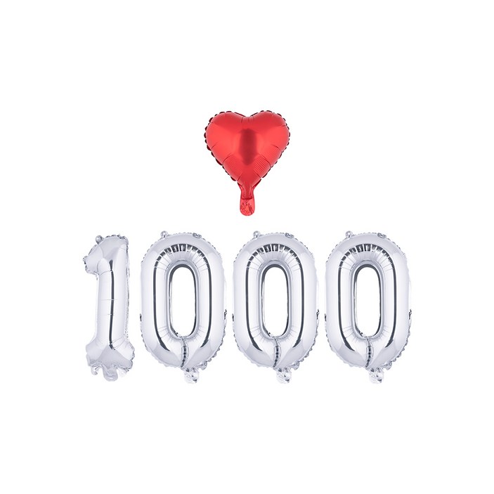 아트포유 1000일 천일 풍선 이벤트 세트 5P