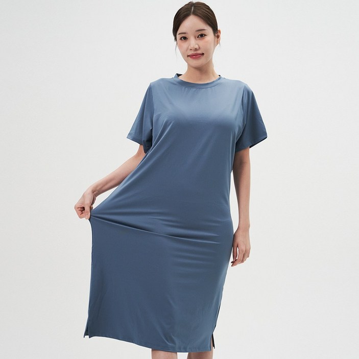 펌핑 여자 기능성 반팔 원피스 루즈핏 국내생산