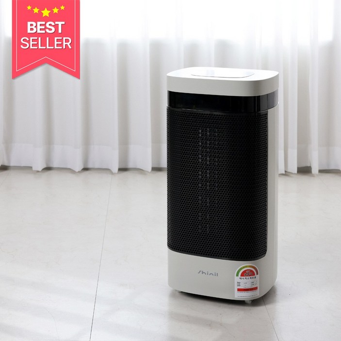 신일 전기온풍기 SEHL3300GY 리모컨 초고속 PTC히터 그레이, SEHL3300GY
