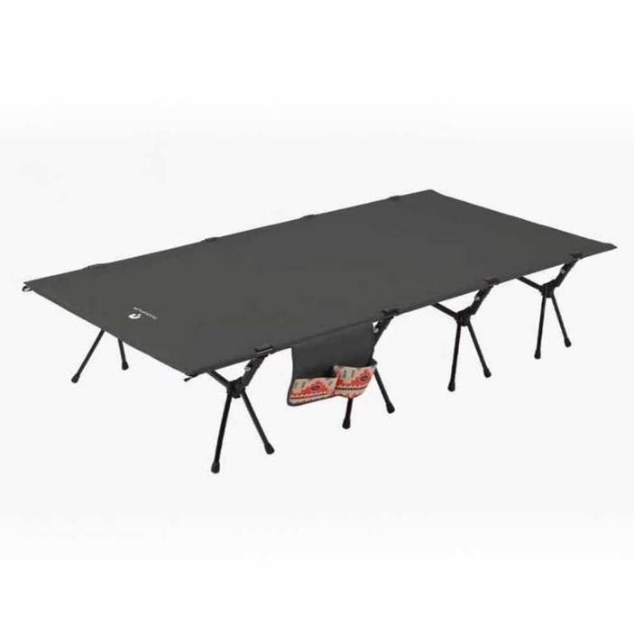 2인용 야전침대 와이드 대형 커플 캠프베드 블랙 평상형 접이식 침상