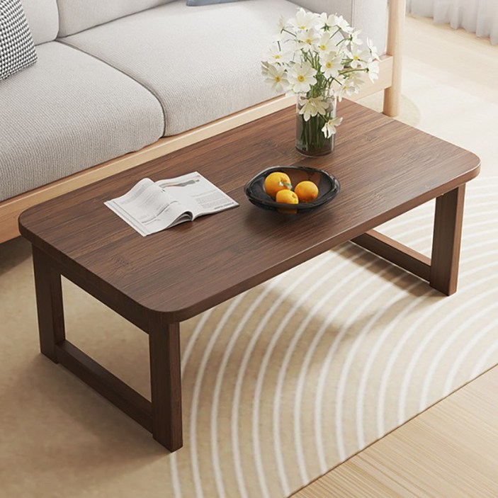 SeekFun 다용도 접이식 티테이블 대나무 좌식 식탁 낮은 탁자 무설치