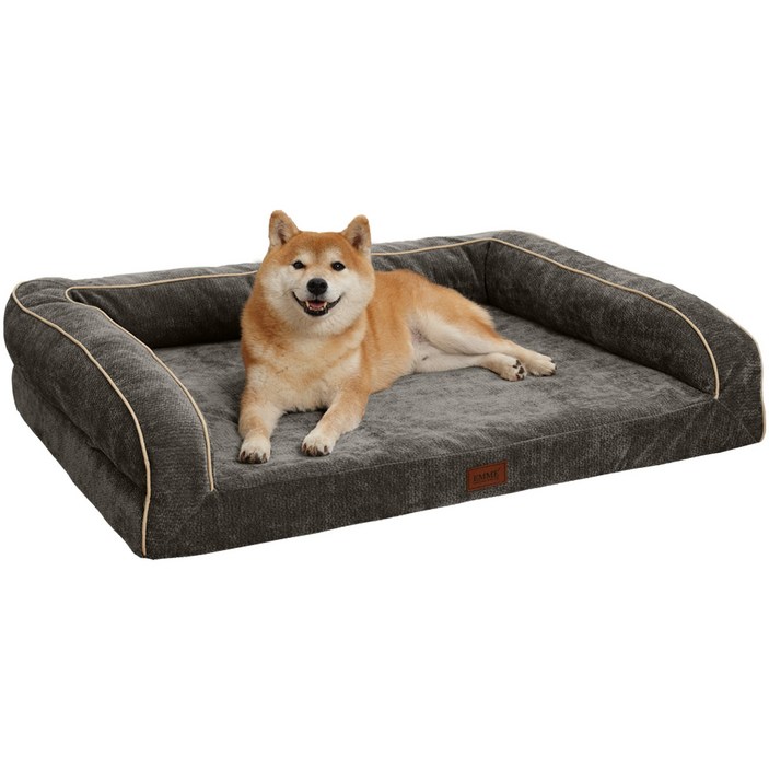 EMME 애견용 침대 방수 방상, 1개, 셔닐 원단Medium Gray