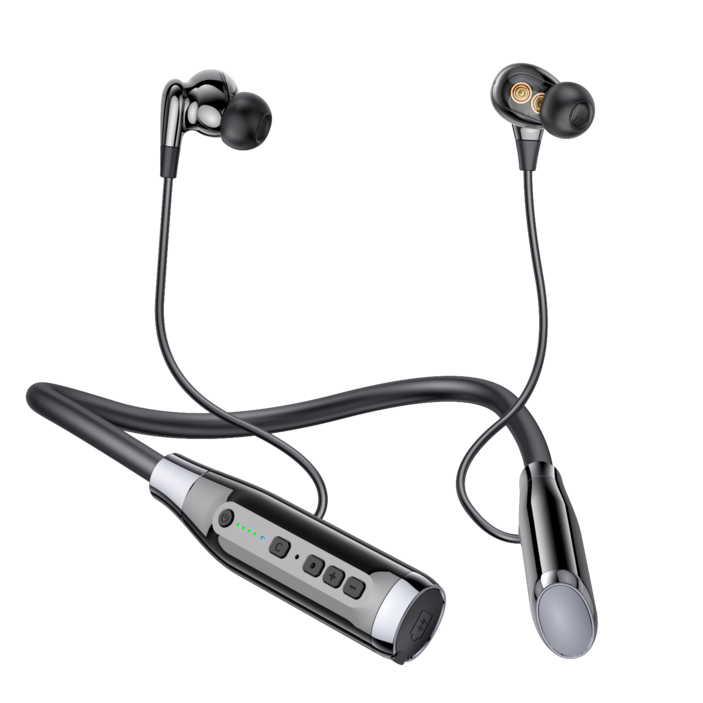 맨큐 넥밴드형 블루투스이어셋, A13블랙, 블랙