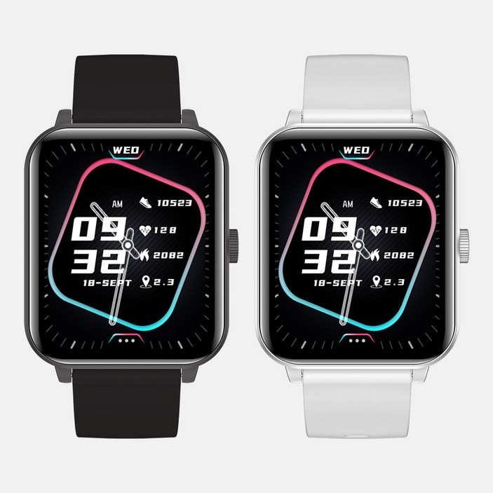 디즈먼트 스마트워치 Diz-SW01, GPS + 블루투스, 5cm, 실버