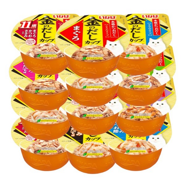 이나바 금빛육수 컵캔, 참치치어IMC134, 70g, 24개