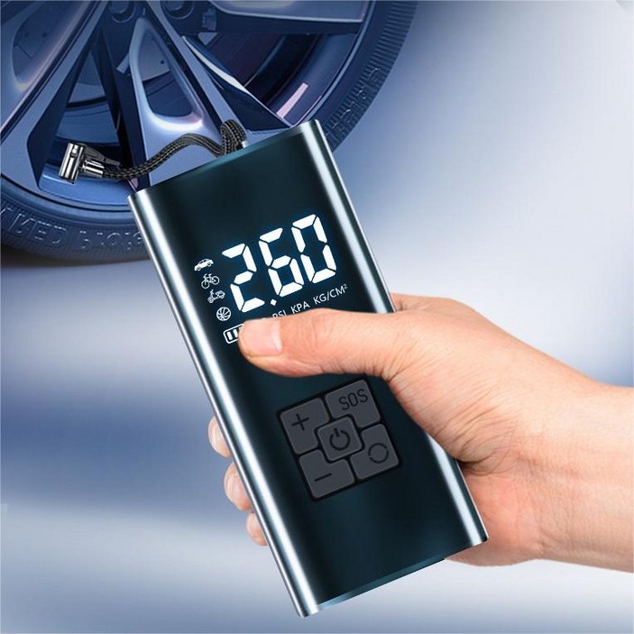 타이어 공기압 주입기 휴대용 무선 올인원 세트 6000mAh 타이어 압력 모니터링led손전등보조배터리자동차 농구공 자전거 오토바이 다용도에어펌프 타이어 공기압 주입기 휴대용 무선 올인원 세트 6000mAh 타이어 압력 모니터링led손전등보조배터리자동차 농구공 자전거 오토바이 다용도에어펌프