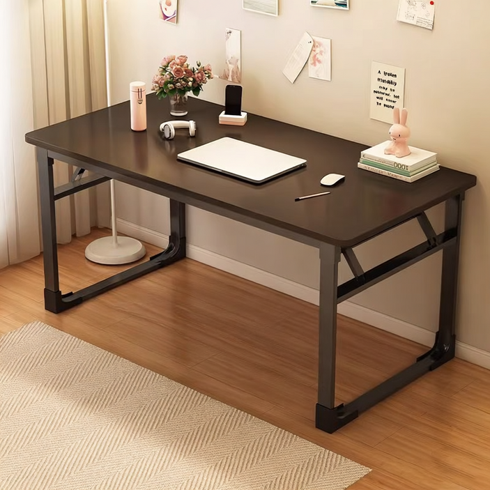 TixPra  다용도  접이식테이블 컴퓨터책상 철제책상 사무용책상 설치가 필요 없음 식탁