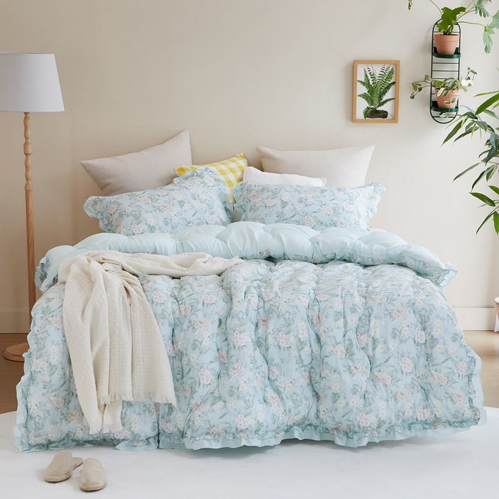 메종노아 에밀리가든 차렵이불 베개커버 세트 SS Q K 3색상