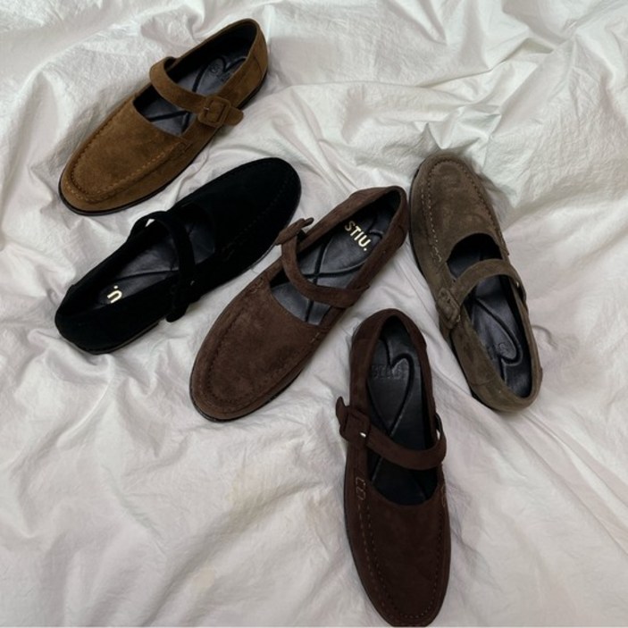 [최초가 89000] 아이비 클래식 스웨이드 메리제인 로퍼 s23f132bk_5color