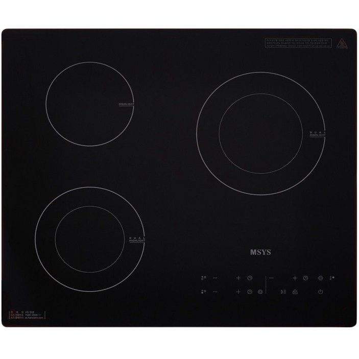 한샘 인덕션 3구 전기쿡탑 빌트인 스마트 전기레인지 CTB-MSF510E