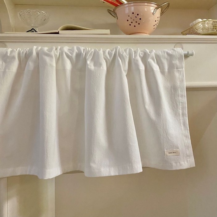 주방미니바란스 밥솥 전자렌지싱크대 수납장 가리개커튼