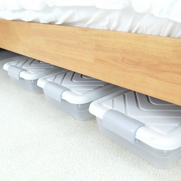 핫버튼 언더베드 침대 밑 수납 낮은 리빙박스