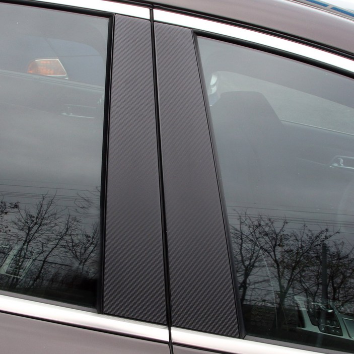 [차그램] G80 호환 B필러 카본 튜닝 스티커