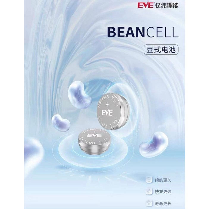 충전식 헤드폰 리튬 이온 버튼 배터리 ICR1454S  2PC