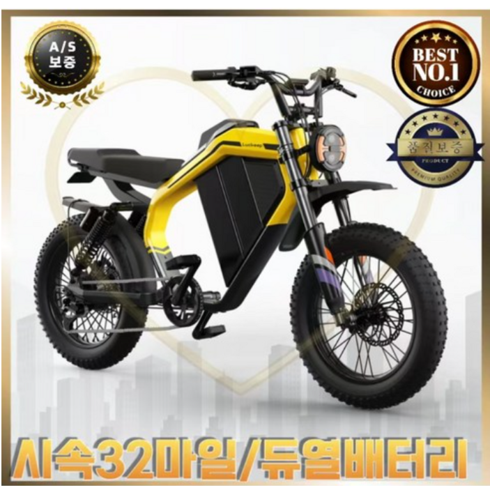 Luckeep 전기자전거 자토바이  삼성배터리 배달용 고출력  출퇴근용 52v 1500w  M5-Max