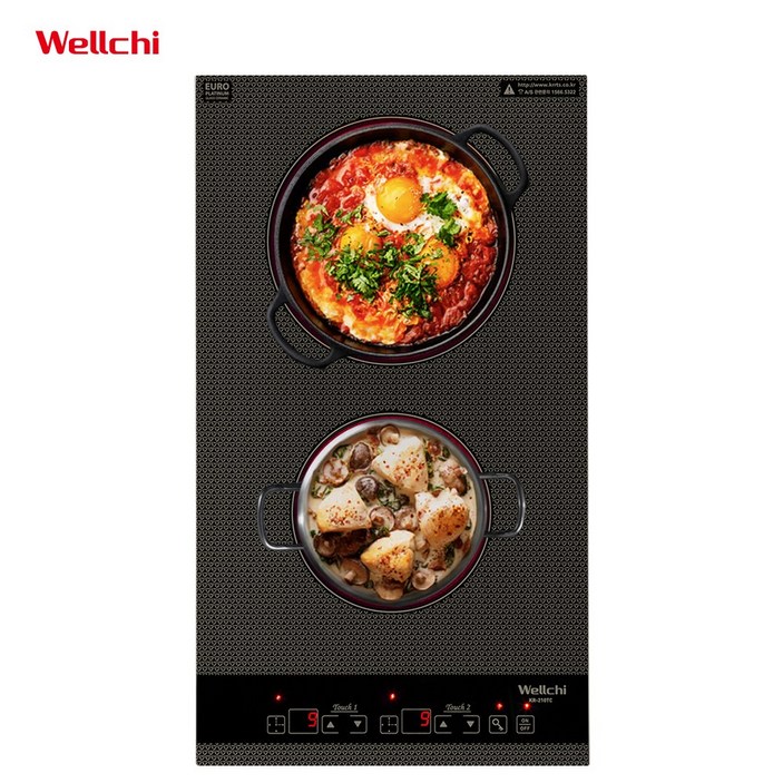 웰치 KR 210TC 웰치 하이라이트 2구 매립형 빌트인 쿡탑, KR210TC, 빌트인