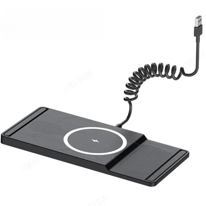 차량용 무선 고속 충전 패드 15W TypeC·USB 듀얼 타입