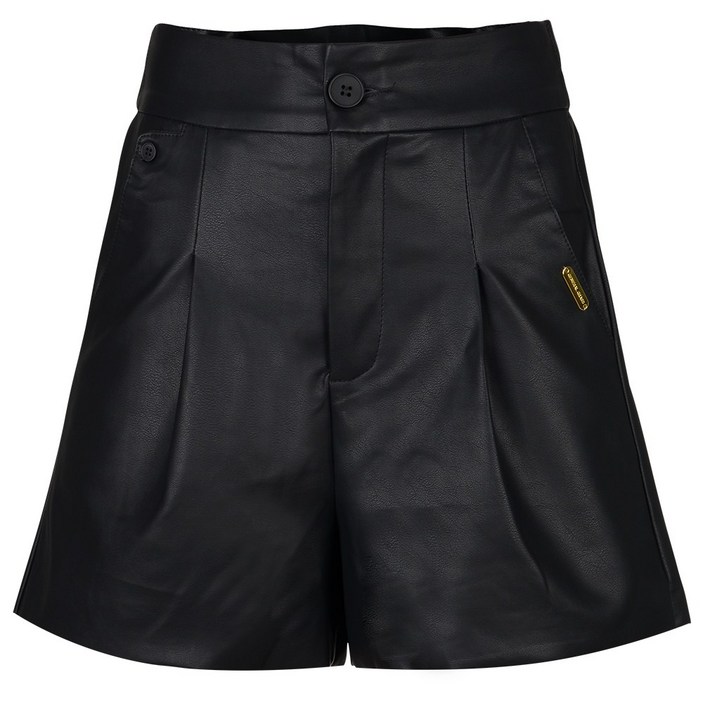 여성 페이크레더 A라인 양포켓 뒷밴딩 골프반바지 GF0155