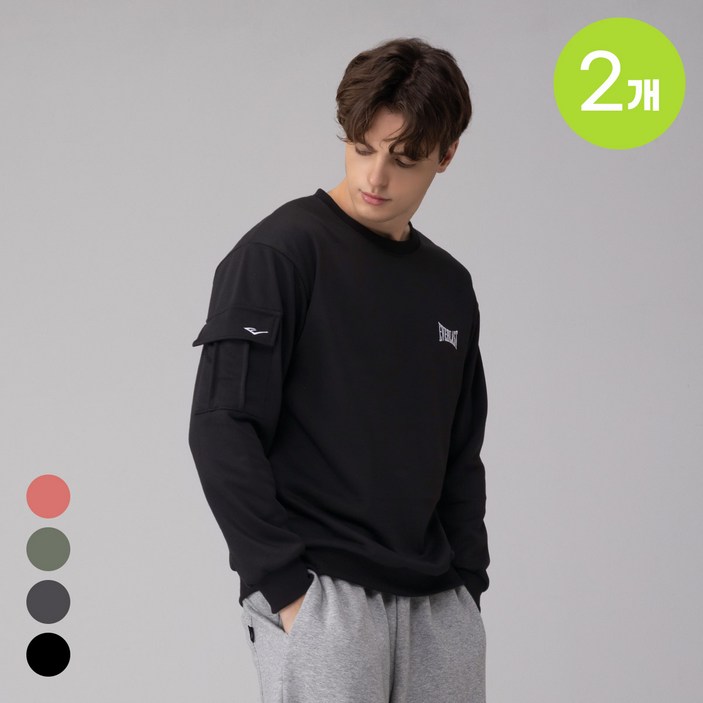 에버라스트 11 남자 맨투맨 티셔츠 카고포켓 긴팔티