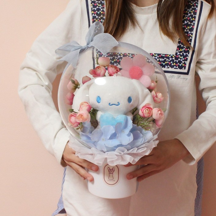 산리오 아크릴 꽃풍선 시나모롤 마이멜로디 졸업식 풍선꽃다발 학예회 어린이집 유치원 연주회 인형꽃다발, 1개 산리오 아크릴 꽃풍선 시나모롤 마이멜로디 졸업식 풍선꽃다발 학예회 어린이집 유치원 연주회 인형꽃다발, 1개