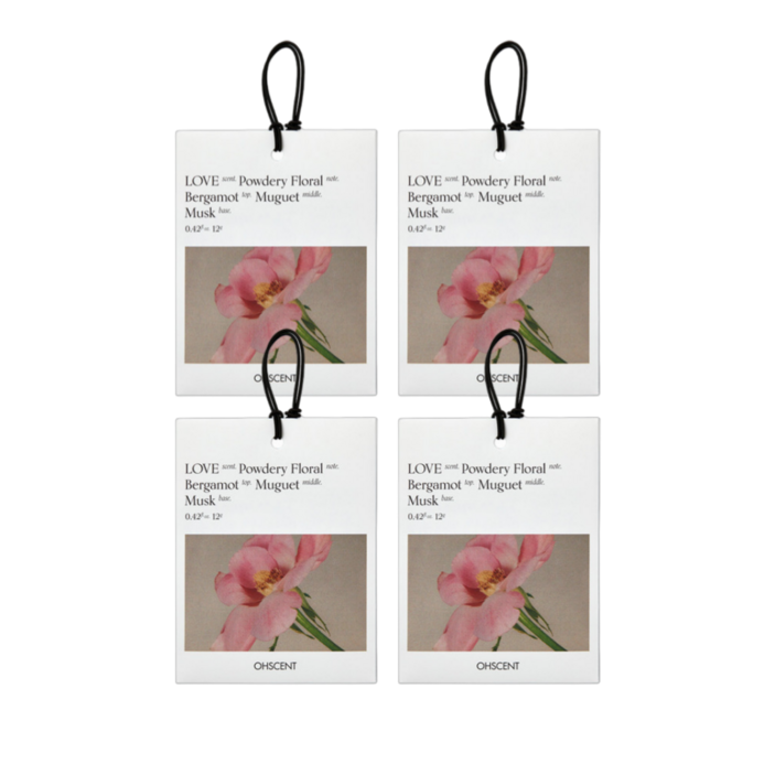 31 오센트 퍼퓸 샤쉐 6종 4입, 룸 차량 옷장 화장실 방향제 공간을 담은 향기