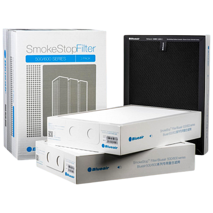 정품 블루에어 필터 500/600 스모크스탑 501 503 505 510 550E 550EB 601 603 605 650E 680i 690i, 1세트, [정품] 블루에어 500/600 스모크