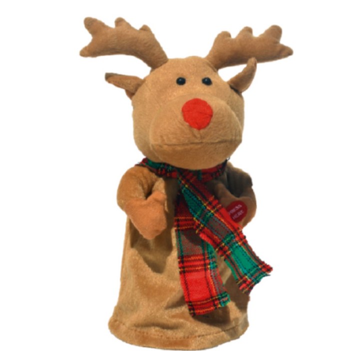 춤추는 루돌프, 춤추는 크리스마스 인형, 크리스마스 선물, 크리스마스 소품, 크리스마스, 선물, 소품, 인테리어, 연말선물,연말 인테리어, 춤추는 인형, 1개, 루돌프 1종