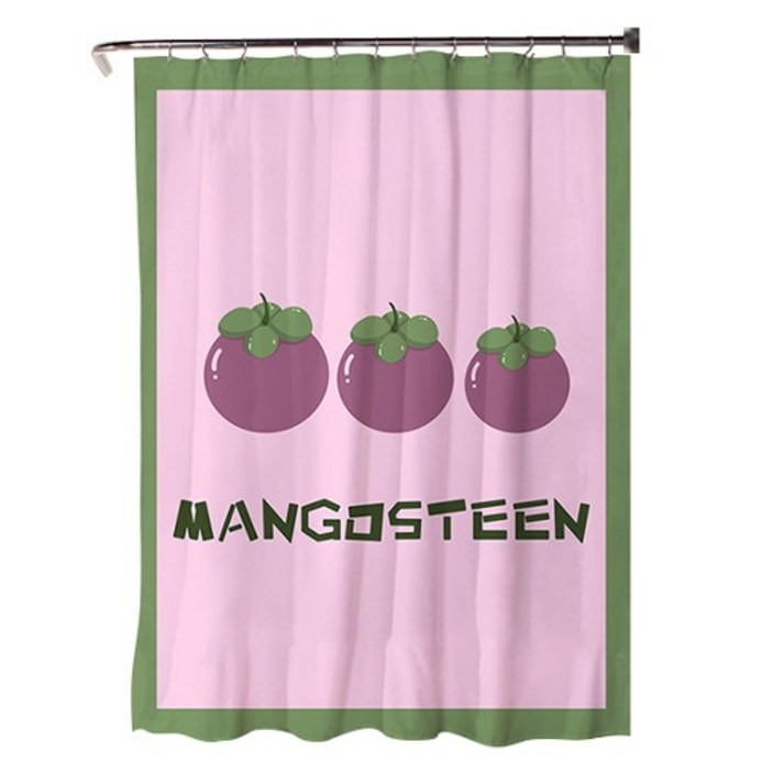 마켓감성 모던프룻 방수 샤워커튼