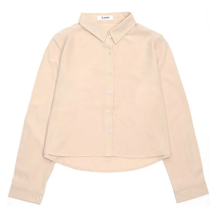 라라온 링클프리 베이직 크롭 카라넥 셔츠 블라우스 TSP2746