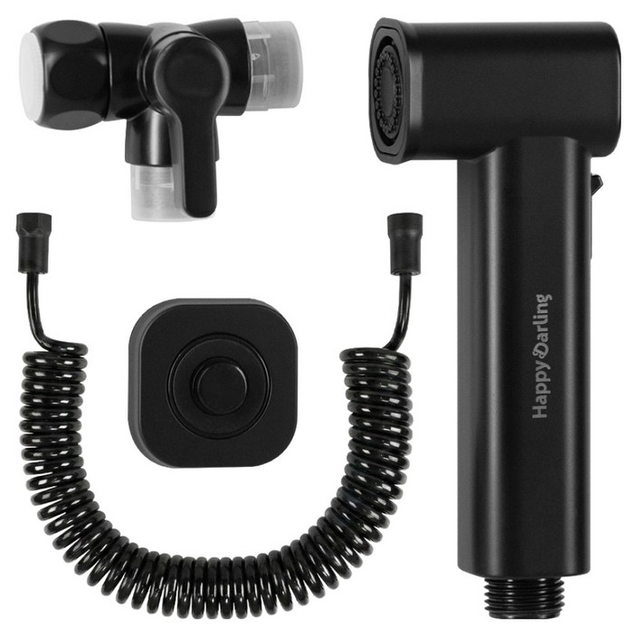 해피달링 다용도 욕실 스프레이건 베란다 호스 청소건 세트