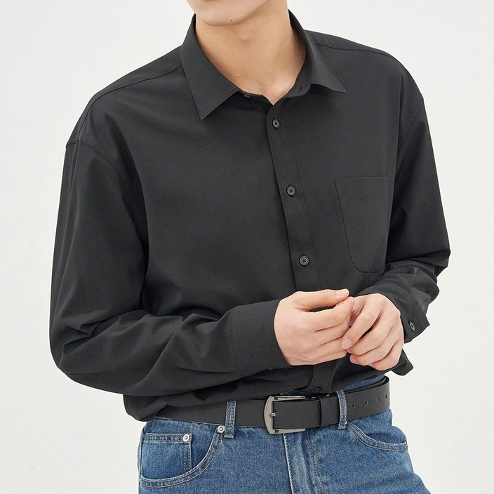 브라운스튜디오 남성용 스탠다드핏 긴팔 셔츠 브라운스튜디오 남성용 스탠다드핏 긴팔 셔츠