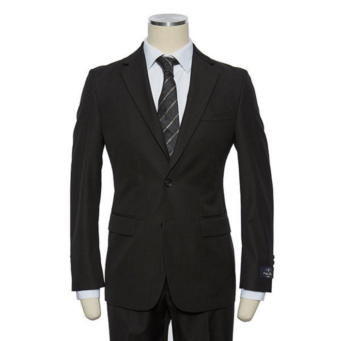 레노마 빠른배송SS 럭셔리 수입원단 블랙 솔리드 스판정장RPIMSJ07A